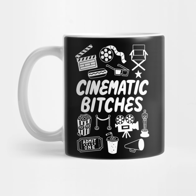 Cinematic Bitches T-Shirt (white) by Sudden Double Deep